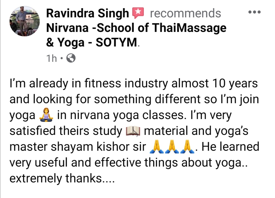 Yoga student review