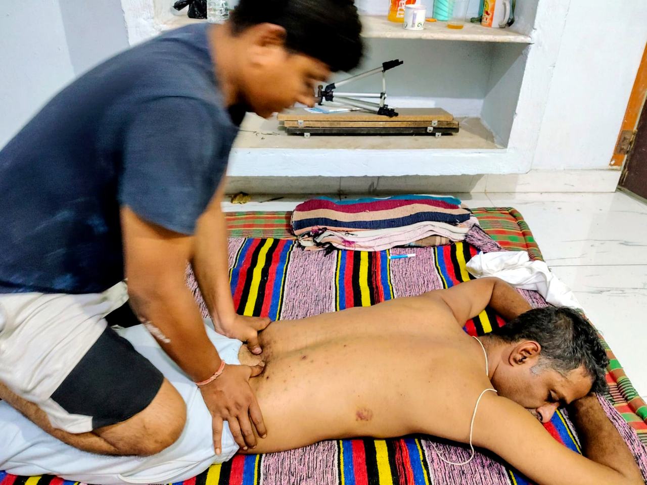 Practical back massage training