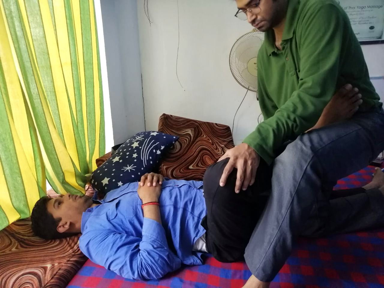 Assisted Thai Yoga Massage stretch training