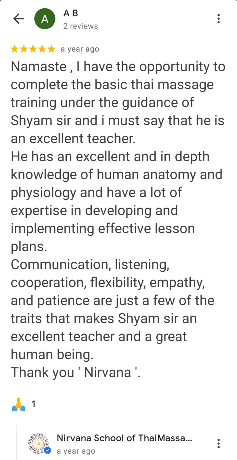 A B Google review