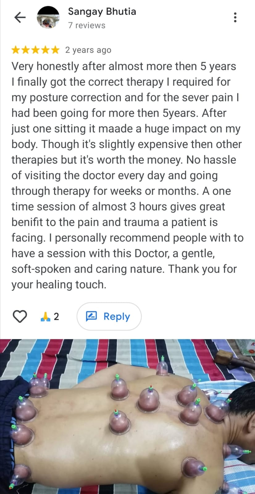 Sangay Bhutia Google review