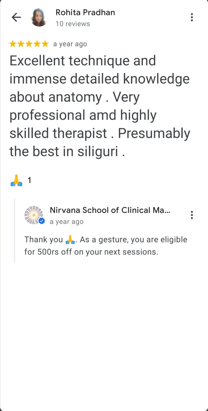 Rohita Pradhan Google review
